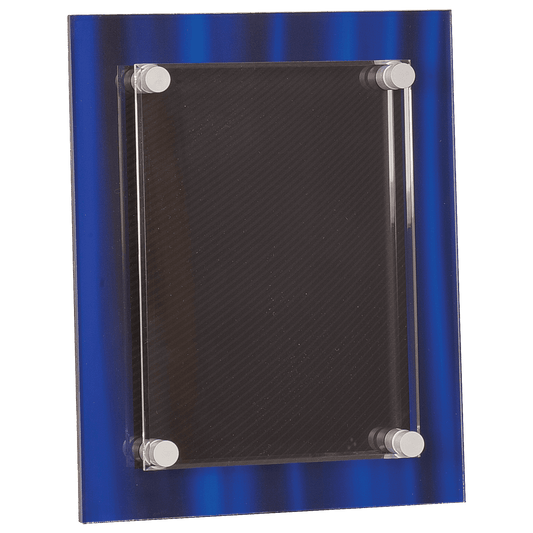 Blue Velvet Stand-Off Acrylic Plaque