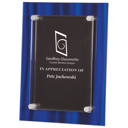 Blue Velvet Stand-Off Acrylic Plaque