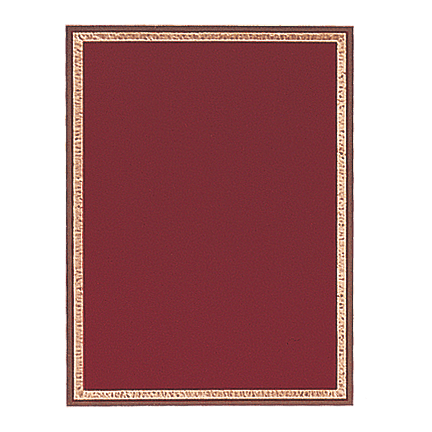 Red/Gold Brass Plated Steel Florentine Plaque Plate