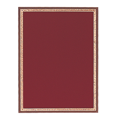 Red/Gold Brass Plated Steel Florentine Plaque Plate