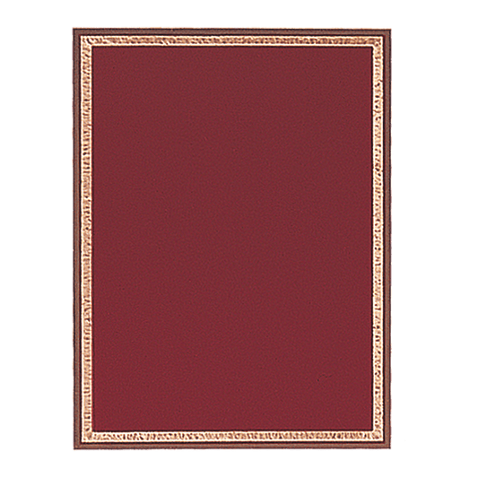 Red/Gold Brass Plated Steel Florentine Plaque Plate