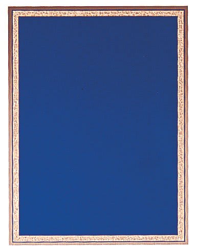 Royal Blue/Gold Brass Plated Steel Florentine Plaque Plate