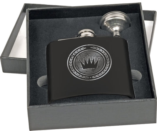 6 oz. Flask with Funnel Gift Set In Presentation Box