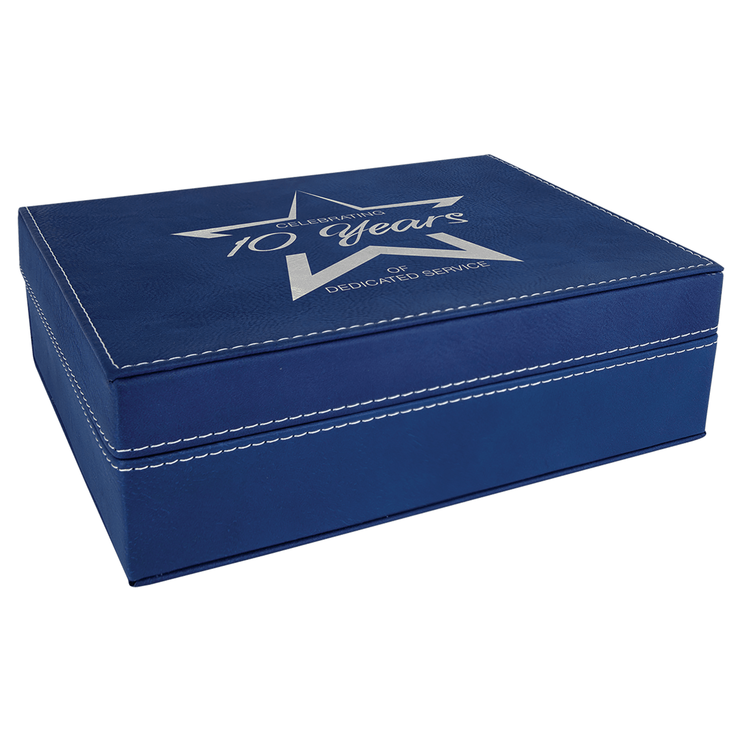 Blue/Silver Leatherette Premium Gift Box