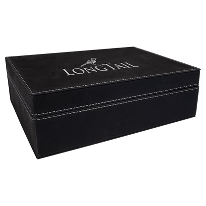 Black/Silver Leatherette Premium Gift Box