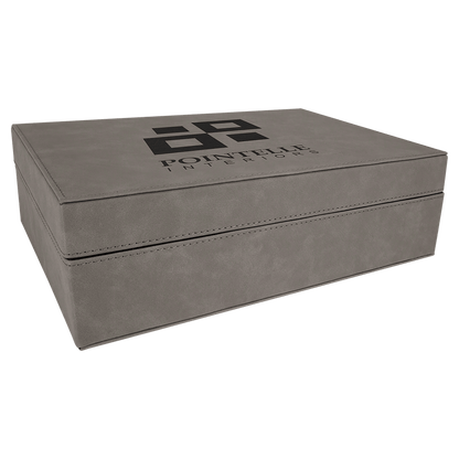 Gray Leatherette Premium Gift Box