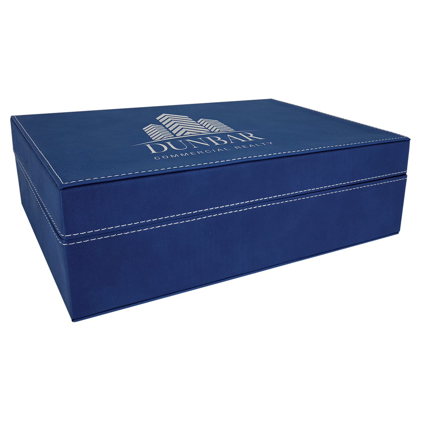 Blue/Silver Leatherette Premium Gift Box