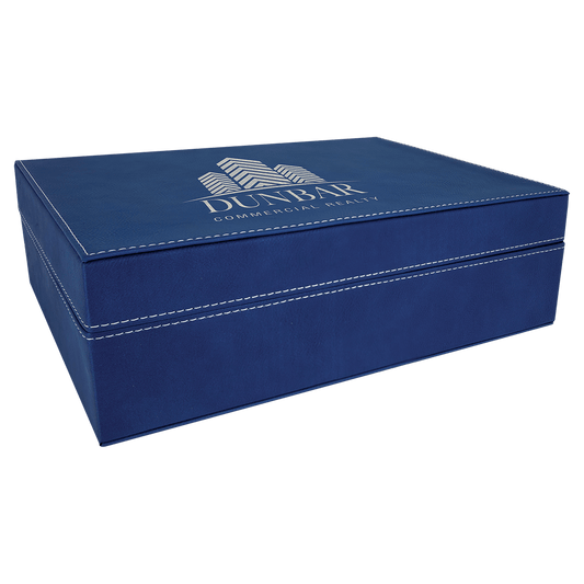 Blue/Silver Leatherette Premium Gift Box