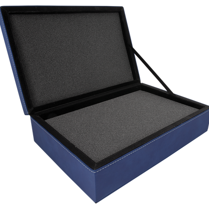 Blue/Silver Leatherette Premium Gift Box
