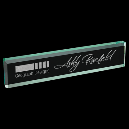 Jade Glass Desk Wedge