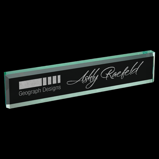 Jade Glass Desk Wedge