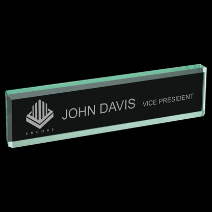Jade Glass Desk Wedge