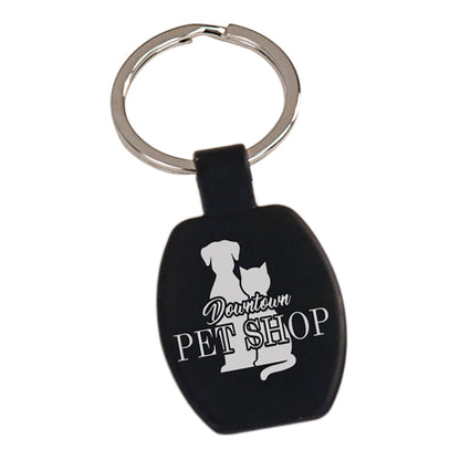 Rounded Rectangle Keychain 1.625"
