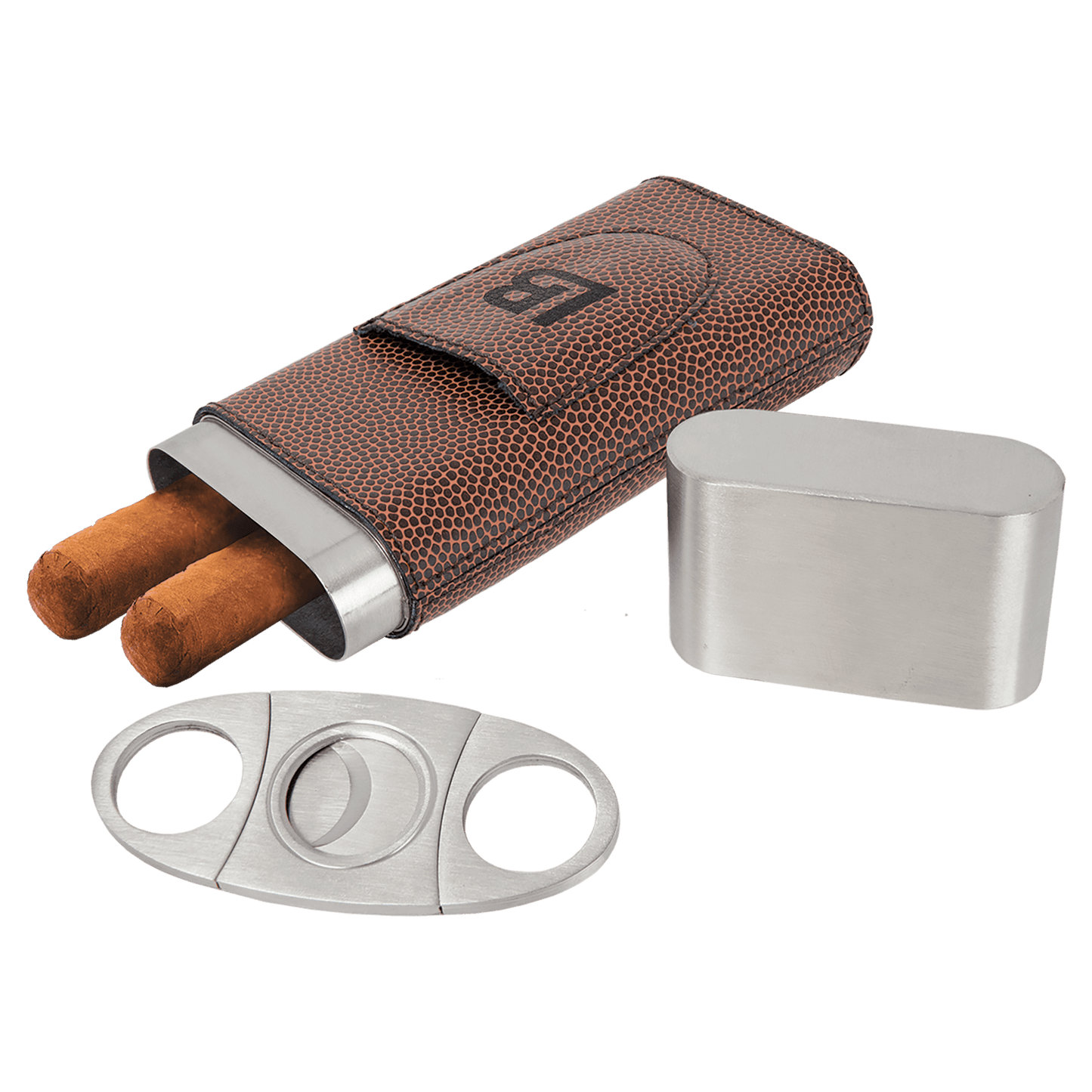 Leatherette Cigar Case with Cutter
