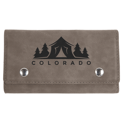 Leatherette Card & Dice Set