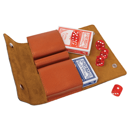 Leatherette Card & Dice Set