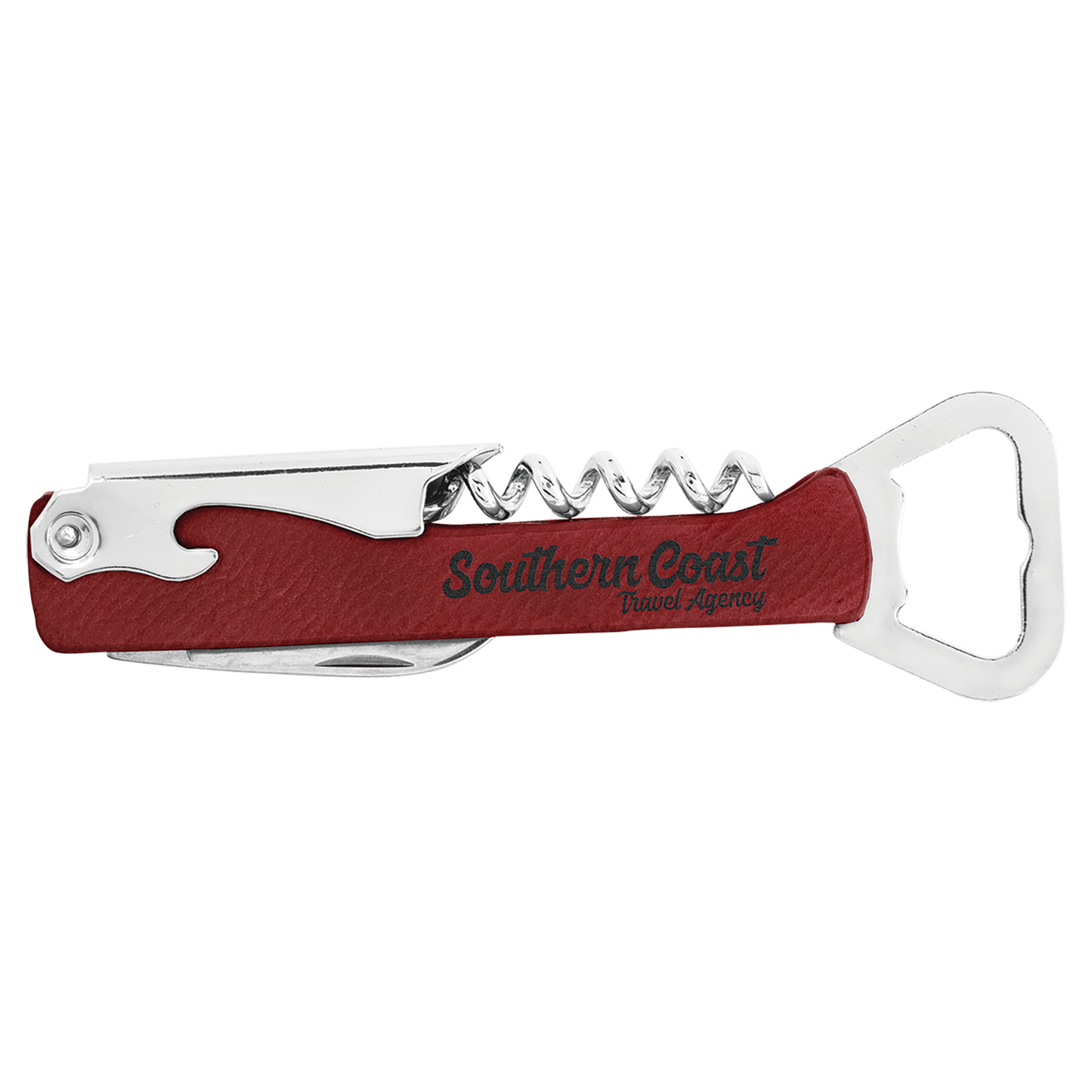 Leatherette Wine Bottle Opener