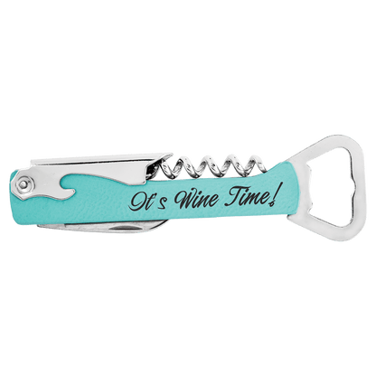 Leatherette Wine Bottle Opener
