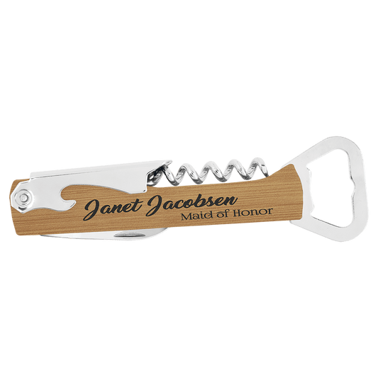 Leatherette Wine Bottle Opener