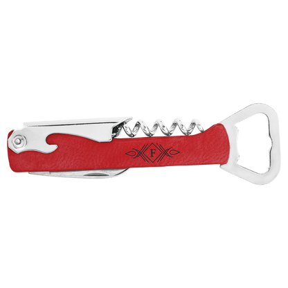 Leatherette Wine Bottle Opener