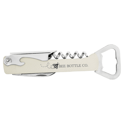 Leatherette Wine Bottle Opener