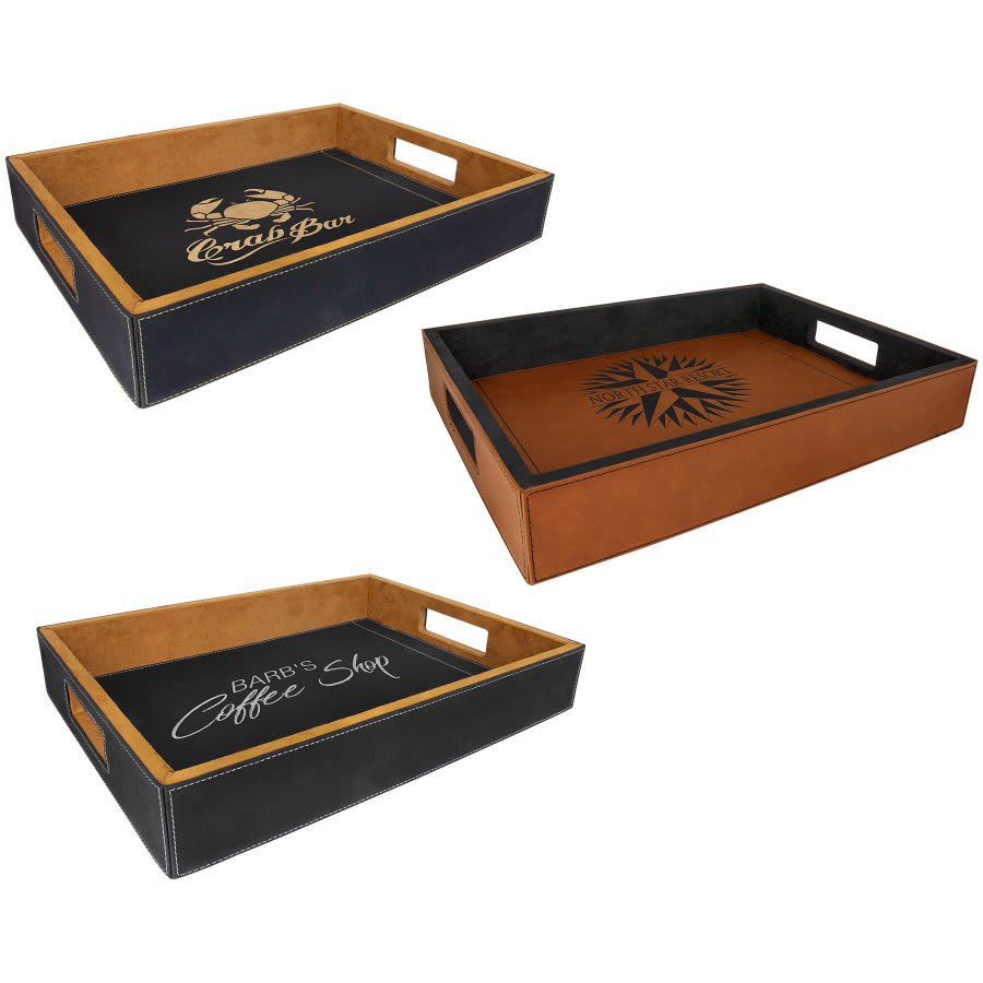 Leatherette Serving Tray 16" x 12"