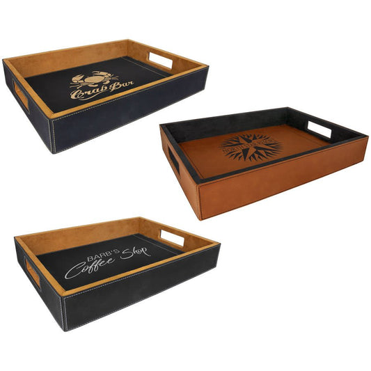Leatherette Serving Tray 16" x 12"