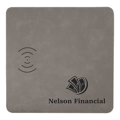 Leatherette Phone Charging Mat 8" x 8"