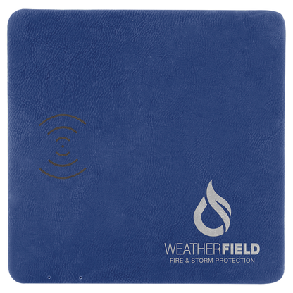 Leatherette Phone Charging Mat 8" x 8"
