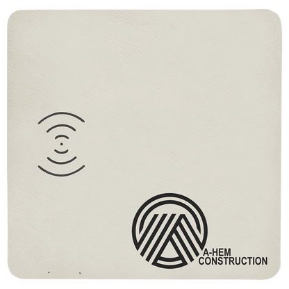 Leatherette Phone Charging Mat 8" x 8"