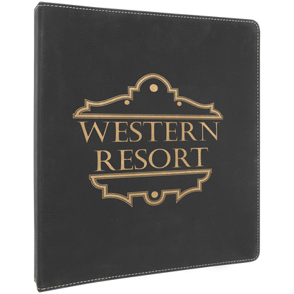 Leatherette 1" 3-Ring Binder with Slant D Rings