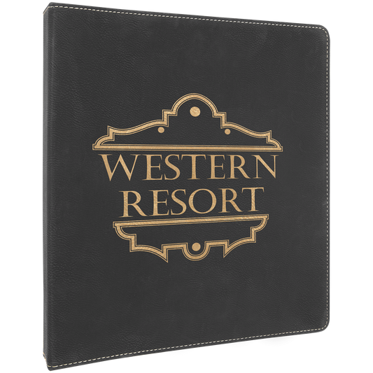 Leatherette 1" 3-Ring Binder with Slant D Rings
