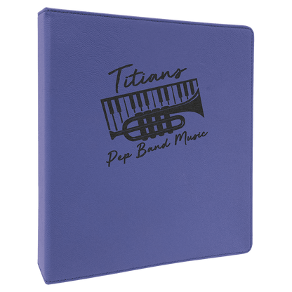 Leatherette 1" 3-Ring Binder with Slant D Rings
