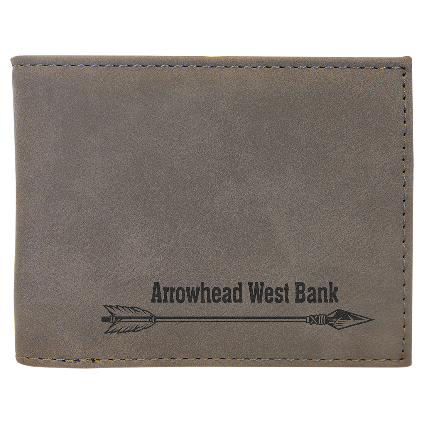 Leatherette Bi-Fold Wallet with Flip ID Display