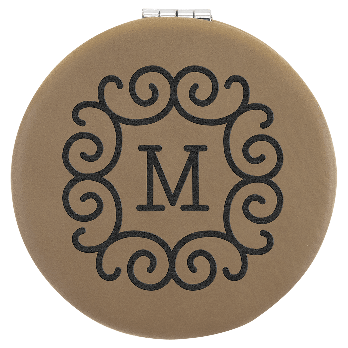 Leatherette Compact Mirror