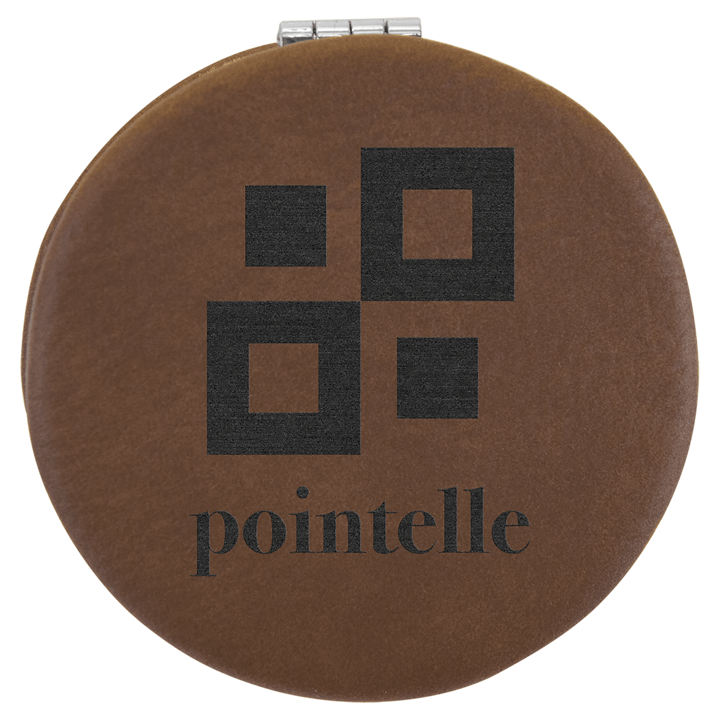 Leatherette Compact Mirror
