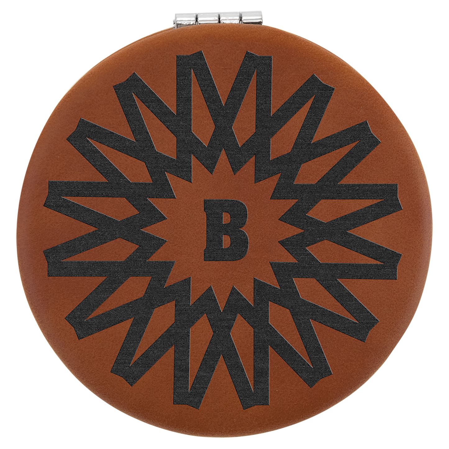 Leatherette Compact Mirror