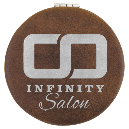 Leatherette Compact Mirror