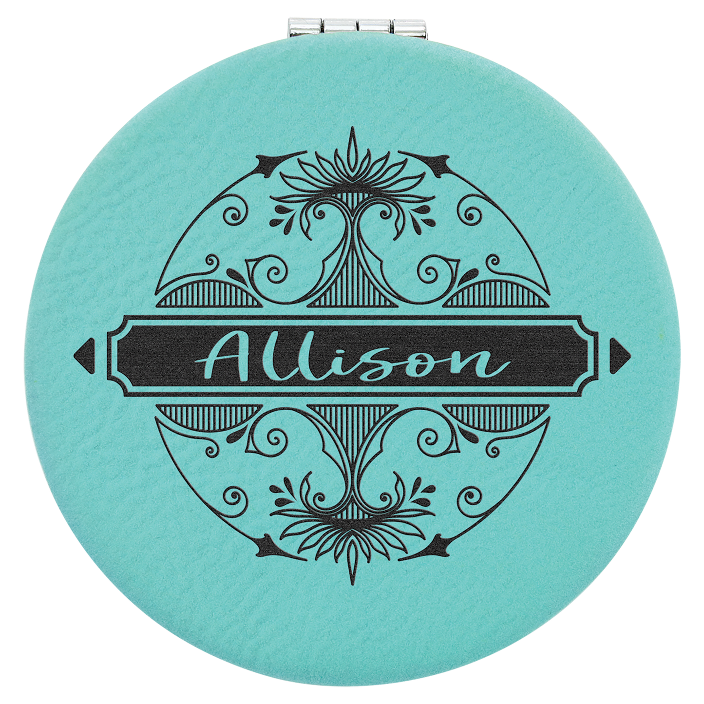 Leatherette Compact Mirror