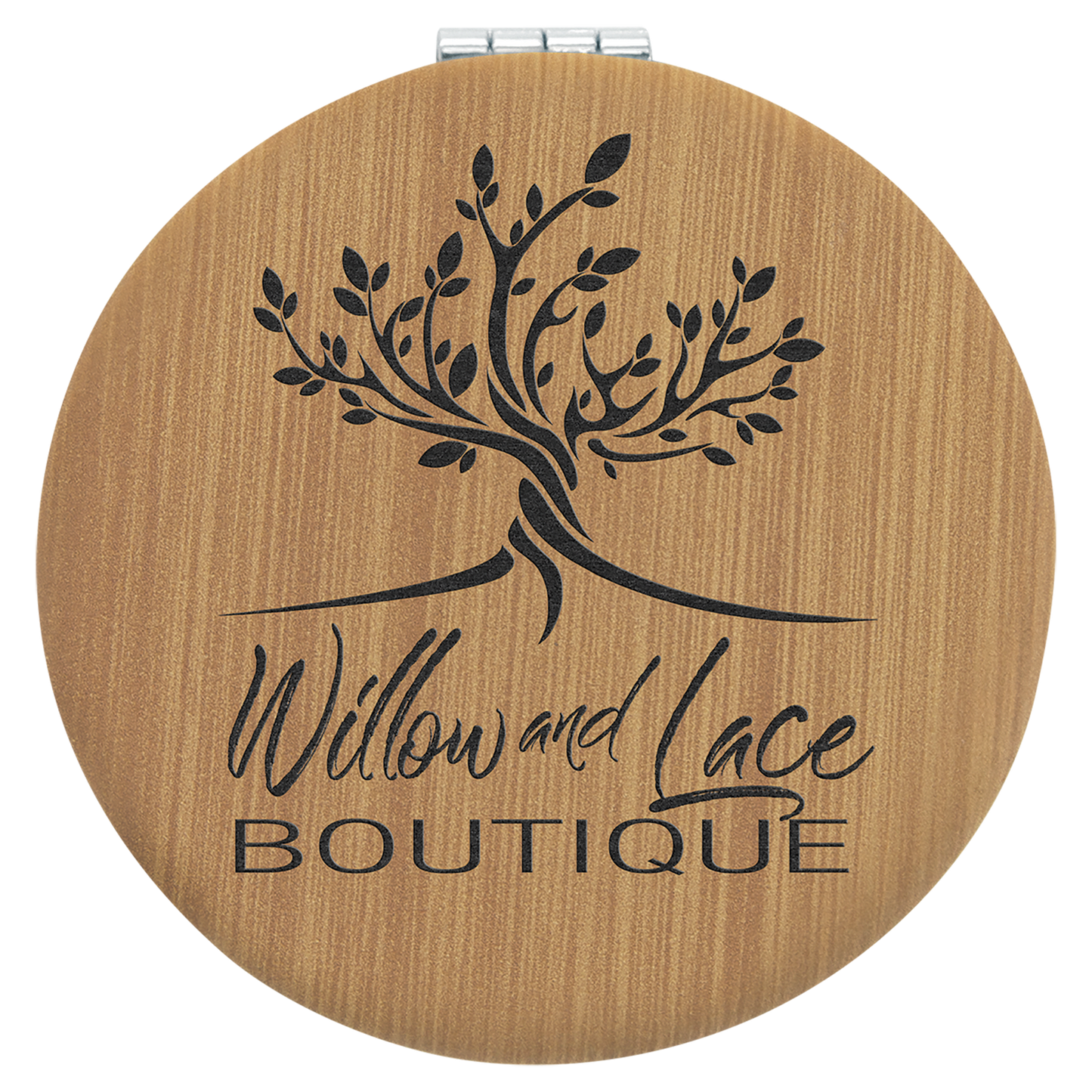 Leatherette Compact Mirror
