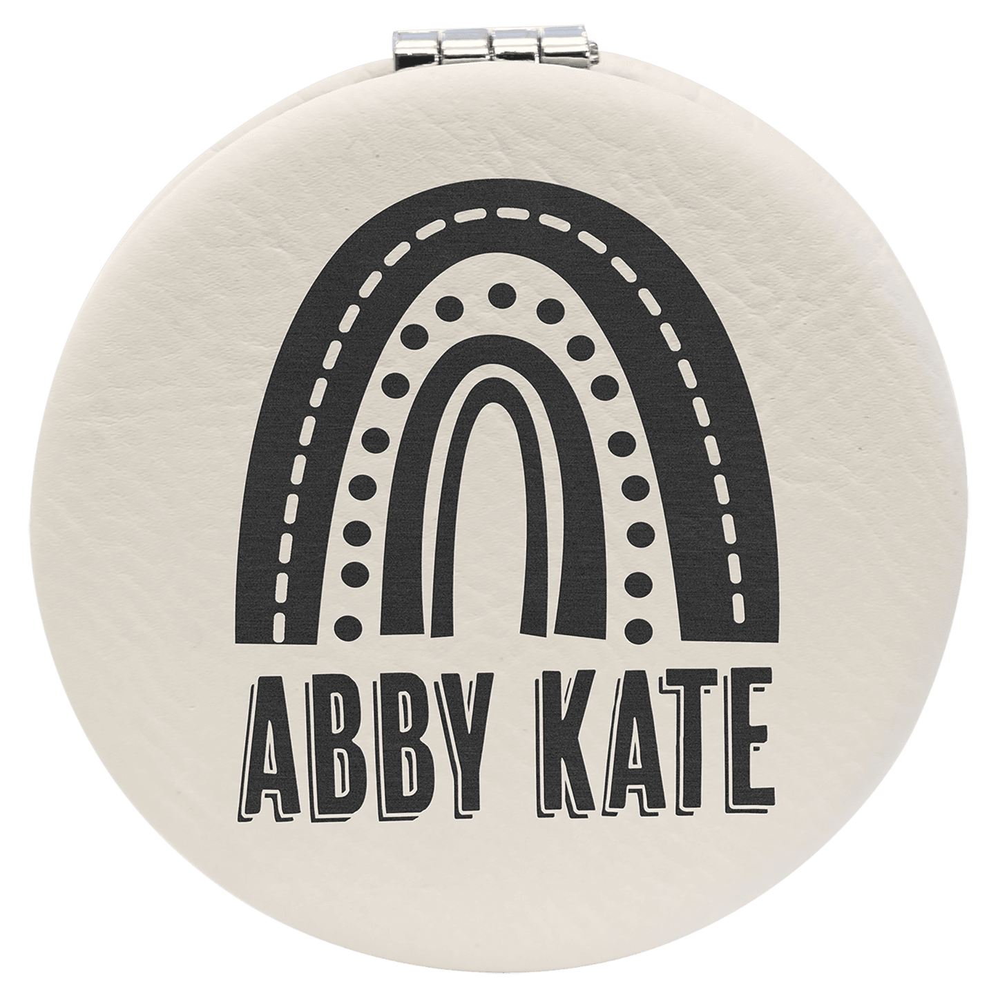 Leatherette Compact Mirror