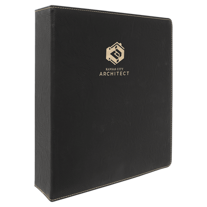 Leatherette 2" 3-Ring Binder with Slant D Rings