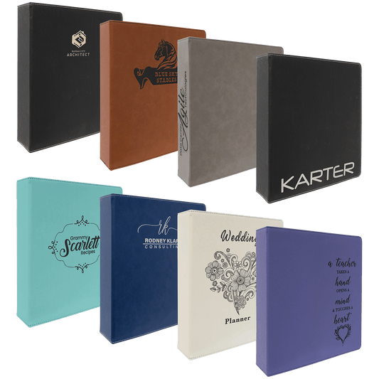 Leatherette 2" 3-Ring Binder with Slant D Rings