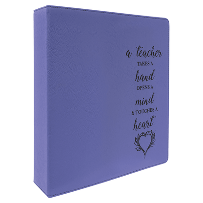 Leatherette 2" 3-Ring Binder with Slant D Rings