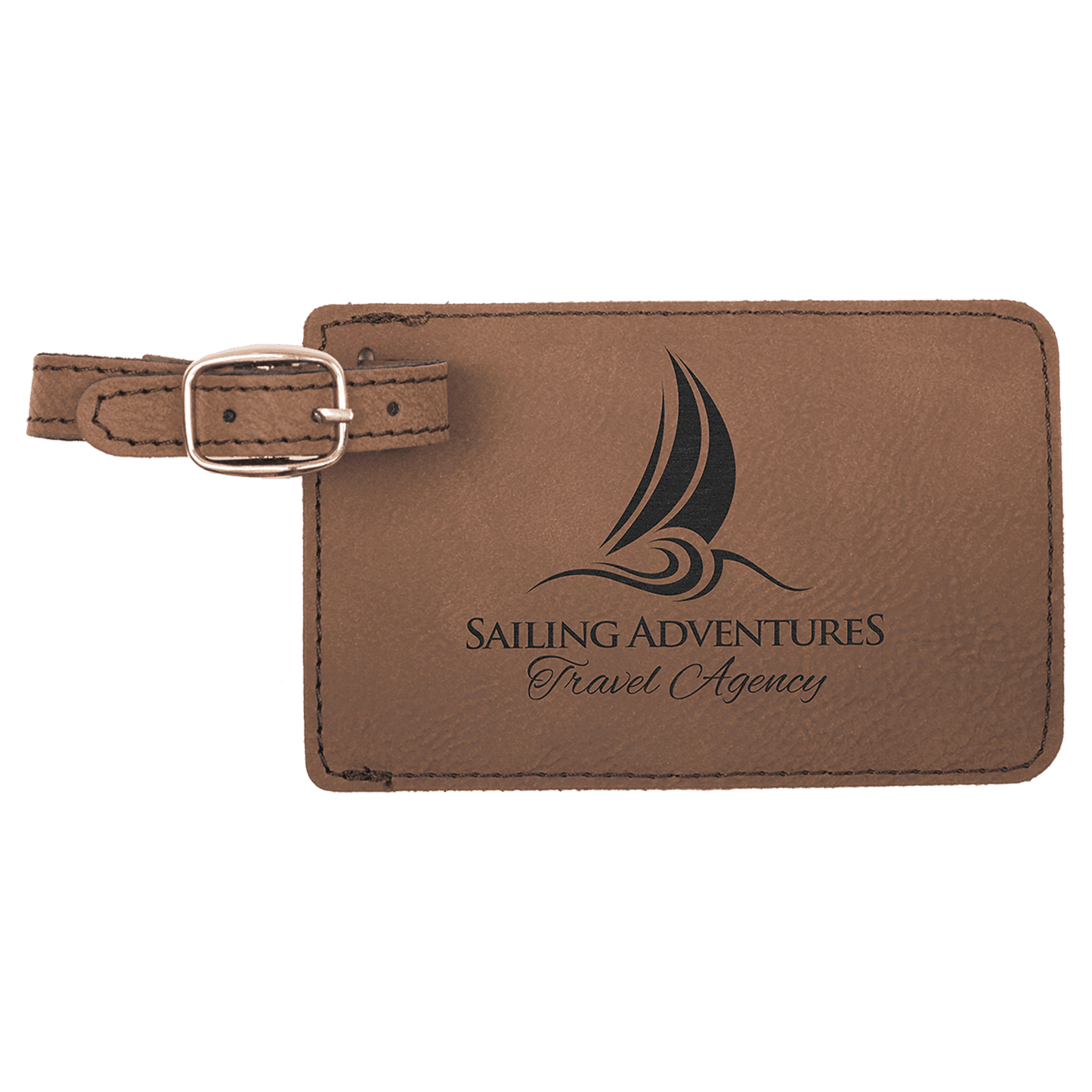 Leatherette Luggage Tag 4.25" x 2.75"