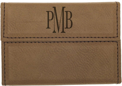 Leatherette Hard Business Card Holder