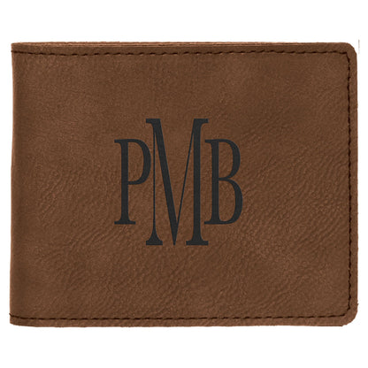 Leatherette Bi-Fold Wallet