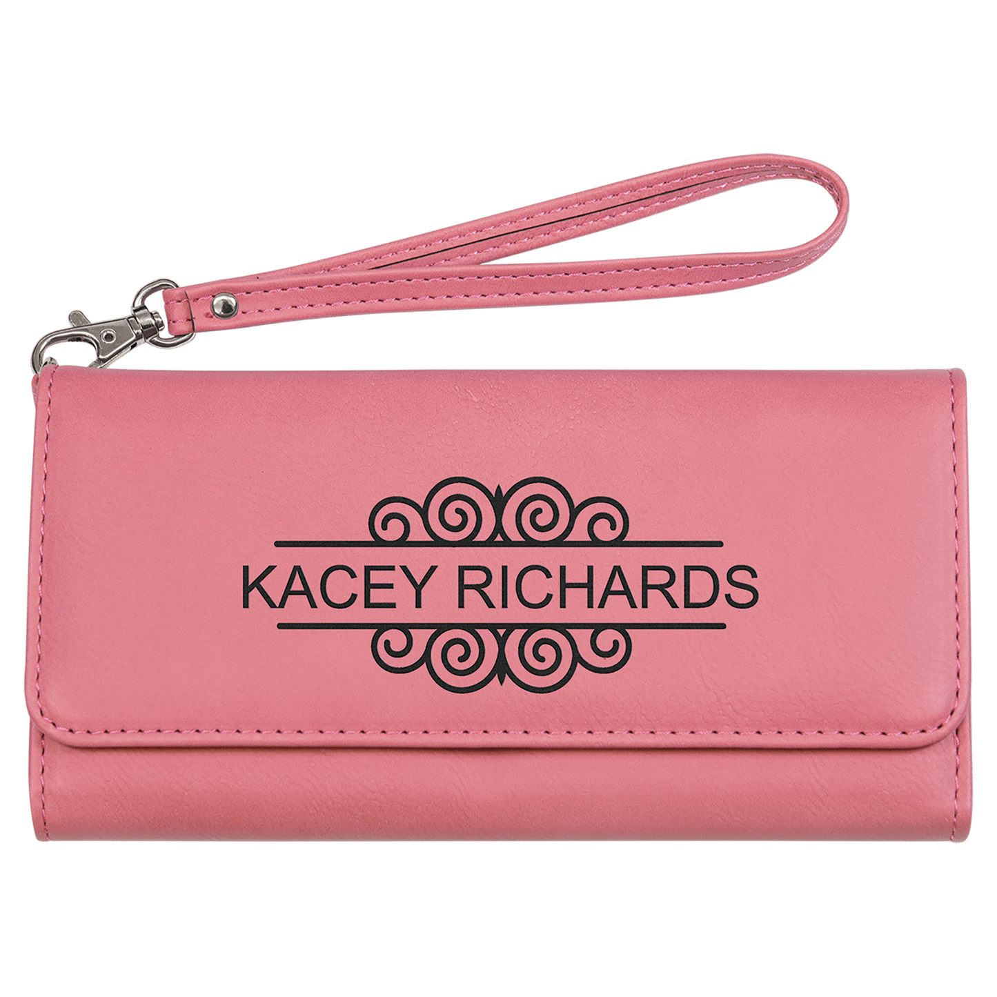 Leatherette Wallet with Strap