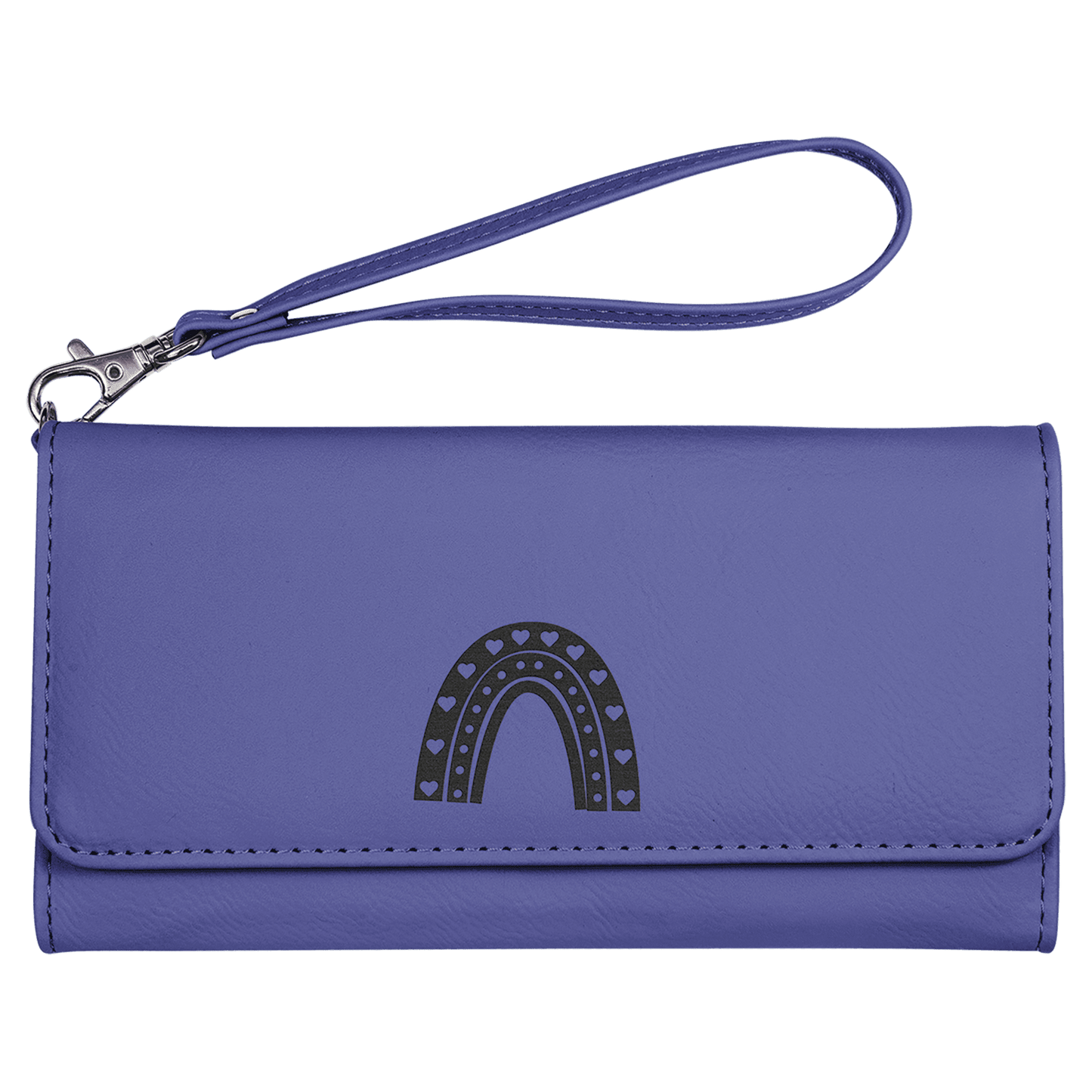 Leatherette Wallet with Strap
