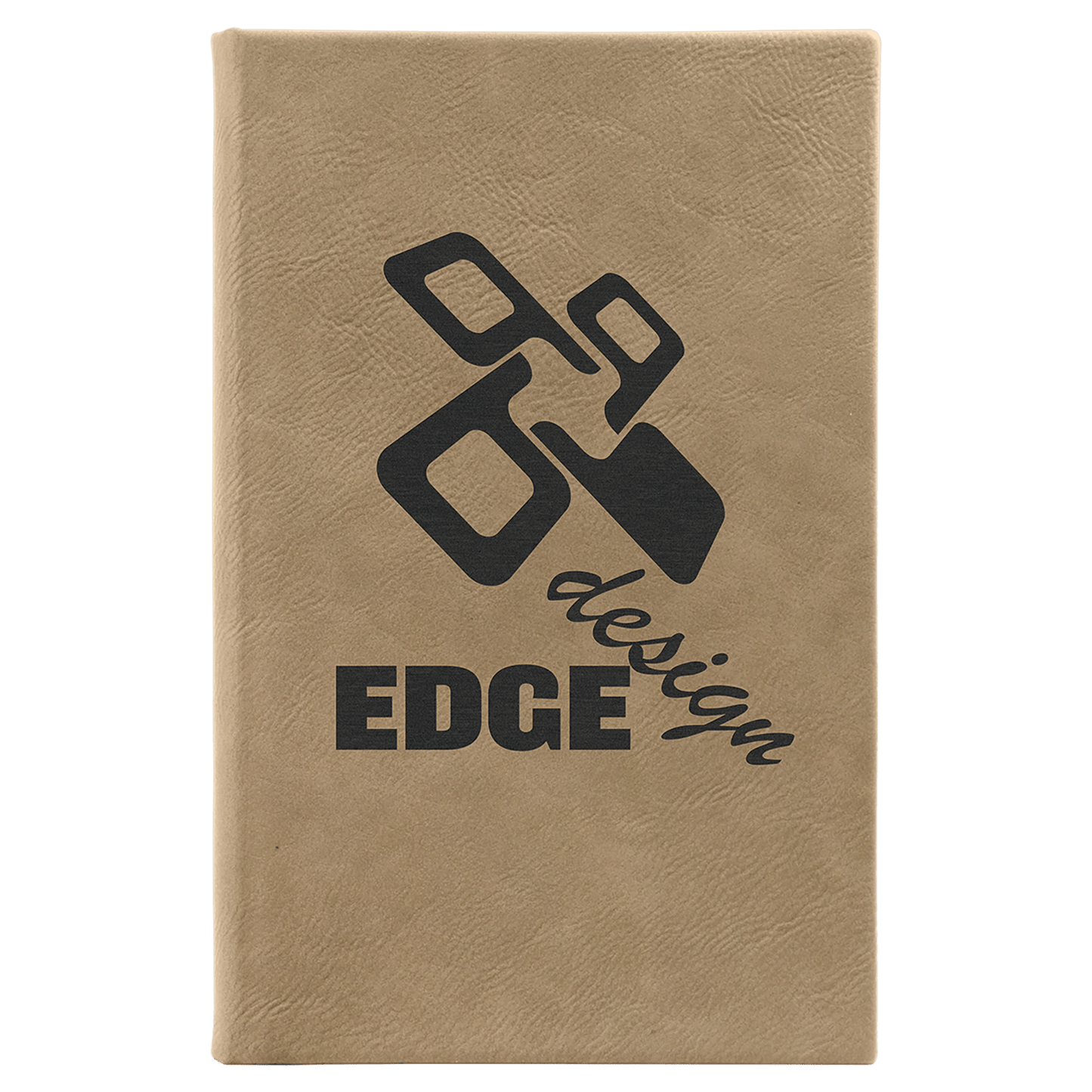 Light Brown Leatherette Sketch Book with Unlined Notepad